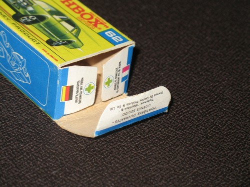 MATCHBOX LESNEY SUPERFAST MERCURY COUGAR MB 62A-01 (MIB) *FACTORY ERROR* - Picture 11 of 12