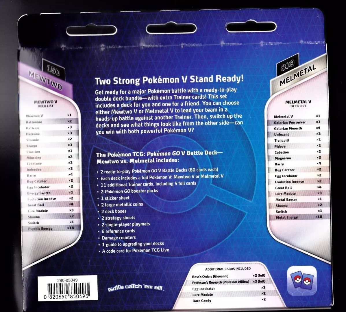 Pokémon TCG: Pokémon GO Mewtwo & Melmetal V Battle Decks & Cases – Pokemon  Plug