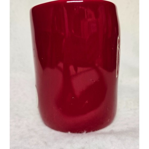 Tazza ceramica rossa Rae Dunn By Magenta "Believe" 14 oz - Foto 4 di 11