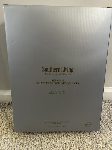 Southern Living Shatterproof Ornaments Gold & Silver Set Of 12 New - Picture 4 of 4
