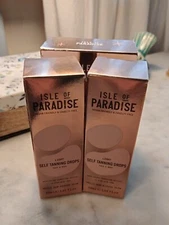 Isle of Paradise Let it Glow LIGHT tanning drops NEW 2 pack sealed full size