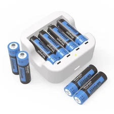 Hixon AA Lithium Batteries for Blink 1.5V Rechargeable Lithium AA Batteires Lot