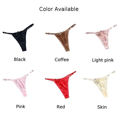 Satin Lingerie for Women Comfortable Low Waist Briefs with Stylish Bow - Image 1 of 4