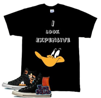Kulture Kicks ''I look Expensive'' Tee to Match Nike&Converse Space Jam 2 Sneakers