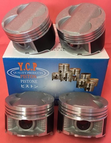 YCP B20 84mm STD HighComp Pistons +Rings + Japan Rod Bearing For Honda Acura - Picture 2 of 11