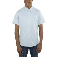 Jachs New York Men's Short Sleeved Shirt, White, Size L