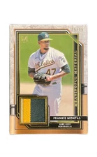 Frankie Montas 2021 Topps Museum Collection Meaningful Materials /25 Athletics