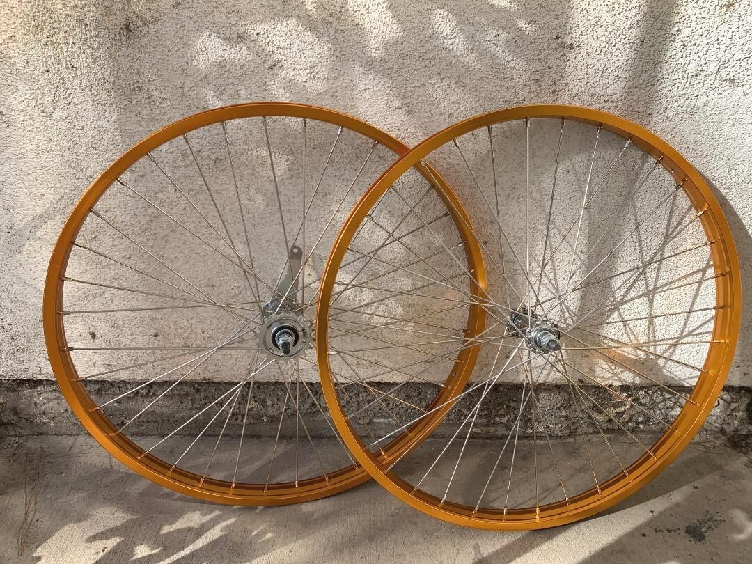 Set Ruote Bici Lowrider 26 X 1.75 X 12G – Mozzo A Contropedale O Freewheel, BMX - 4