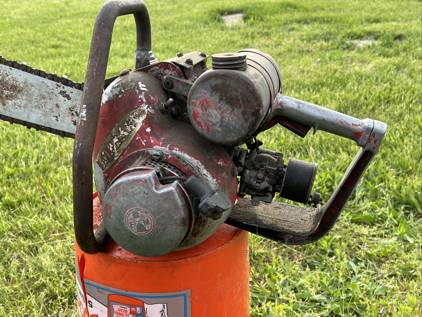 RARE Vintage Lombard chainsaw Model 34 Chain Saw with Bar (kk) eBay