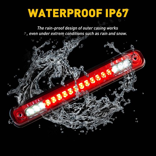 For 1988-1998 GMC Chevy C/K1500 2500 3500 LED Third 3rd Brake Cargo Light Lamp - Picture 5 of 11