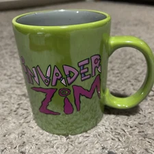 2017 Nickelodeon Surreal Entertainment Invader Zim Green Mug With Faces Inside