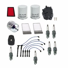 Air Oil Fuel Filters Wires Tune Up Kit For Frontier Xterra 00-04 VG33E Engine