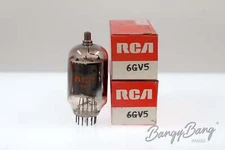 2 Vintage RCA 6GV5 Compactron Beam Power Amplifier Pentode Audio Vacuum Tube Val