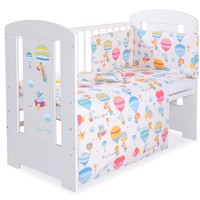 3 Pieces Baby Bedding Set (to Fit Cot Or Cot Bed) - Happy Balloons Children Bed 3 Pieces Baby Bedding Set (to Fit Cot Or Cot Bed) - Happy Balloons Children Bed