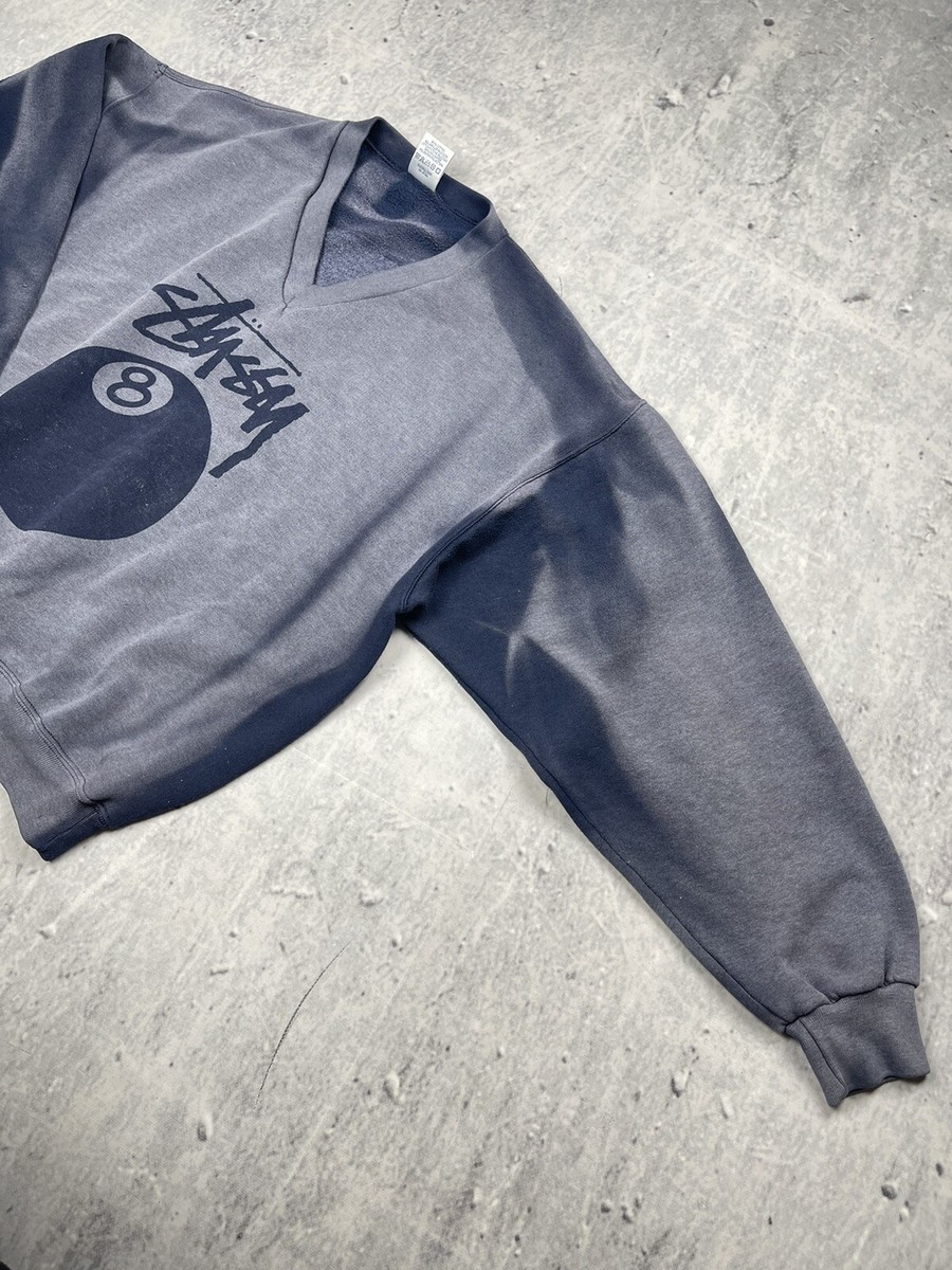 00’s old stussy prisoner border Sweat 00s stussy border crew neck sweat shirt