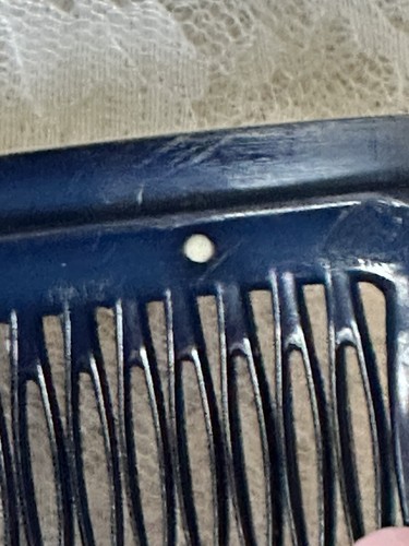 Vintage Rare Dina Meri Hair Combs Made In Italy Blue And White - Picture 7 of 7