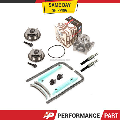 Timing Chain Kit Cam Phaser VCT Selenoid Water Pump for 05-09 Ford Mustang 4.6