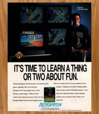 Arcus Odyssey Co-op Renovation - Video Game Print Ads Poster Promo Art 1991