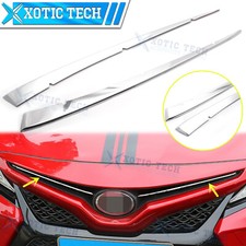 New Stainless Steel Chrome Front Grill Molding Trim For Toyota Camry 2018-2024 New Stainless Steel Chrome Front Grill Molding Trim For Toyota Camry 2018-2024