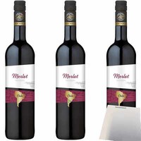 Overseas Chile Merlot Rotwein Trocken 12,5% Vol. 3Er Pack 3X0,75 Liter Flasche