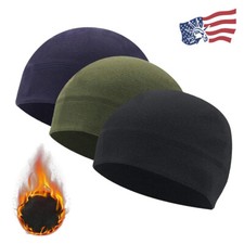 Winter Fleece Hat Warm Watch Cap Thermal Skull Hat Soft Beanie Hat for Men Women