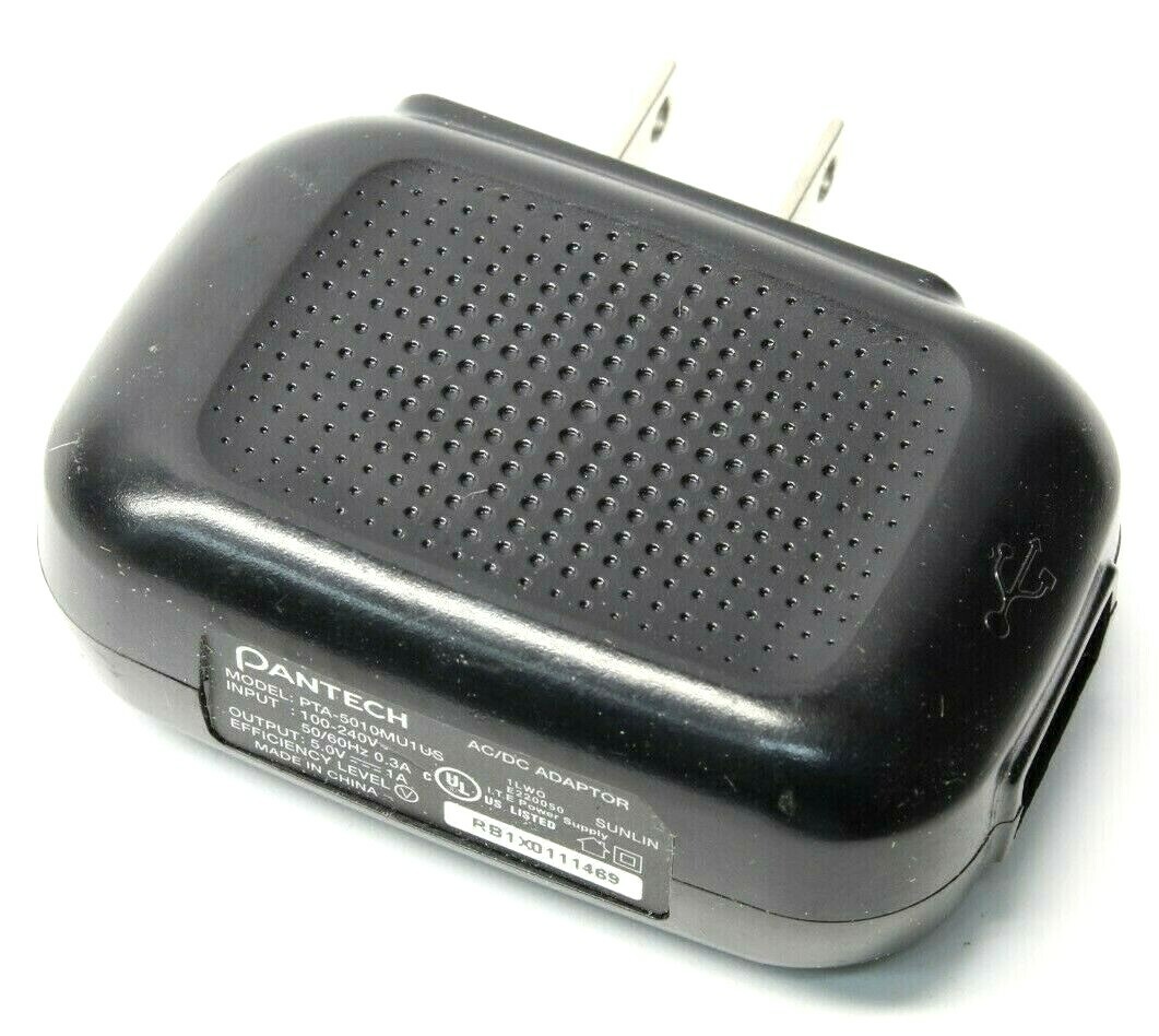 Genuine Pantech PTA-5010MU1US Travel AC Power Adapter USB Phone Charger