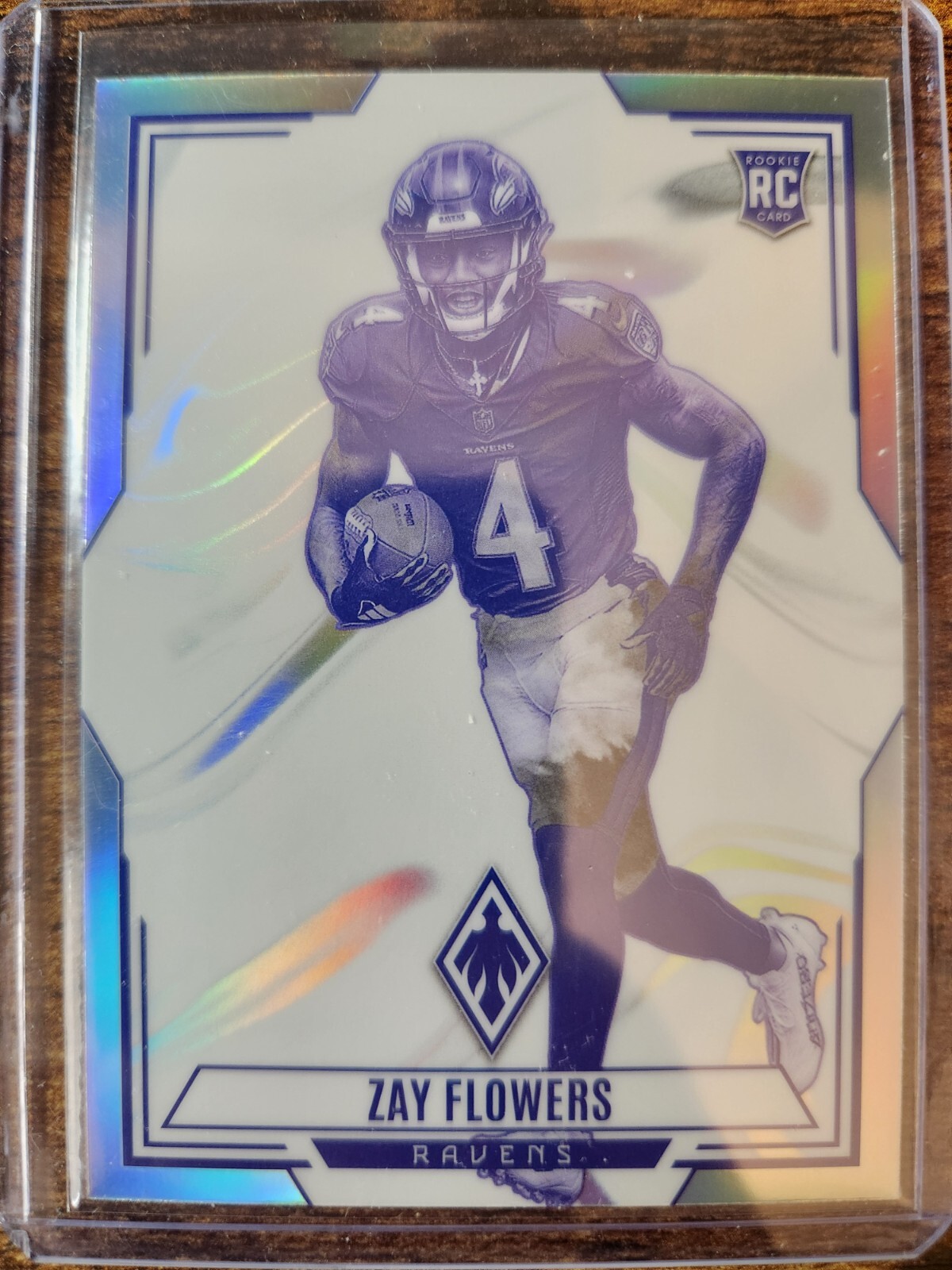 2023 Panini Phoenix Zay Flowers Contours Rookie RC #CON-12 Baltimore Ravens