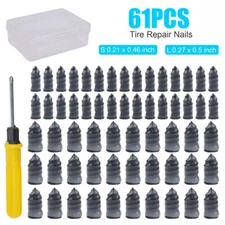 Car Tubeless Vacuum Tyre Puncture Repair Kit Screw Nails Tire Patch Plug Fix New