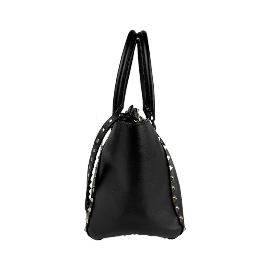 Auth Valentino Garavani Rock Studs Handbag Shoulder Bag