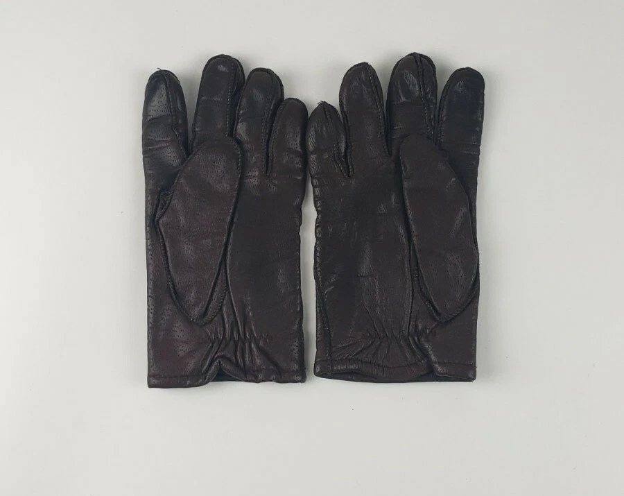 Guantes de cuero Fownes vintage - negros Foto 2 de 4
