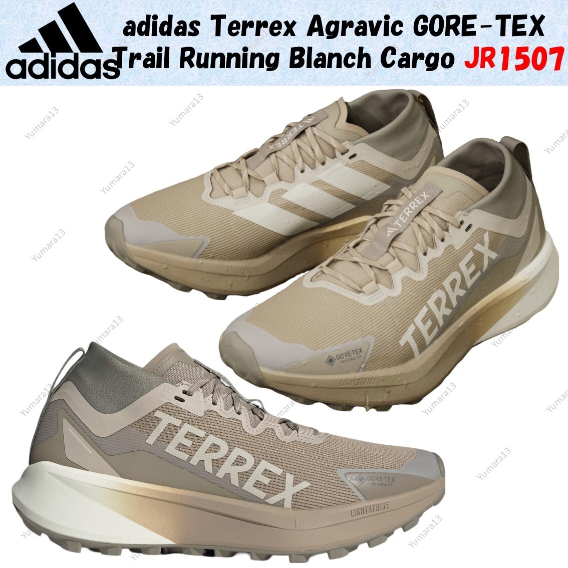 adidas Terrex Agravic GORE-TEX Trail Running Blanch Cargo JR1507