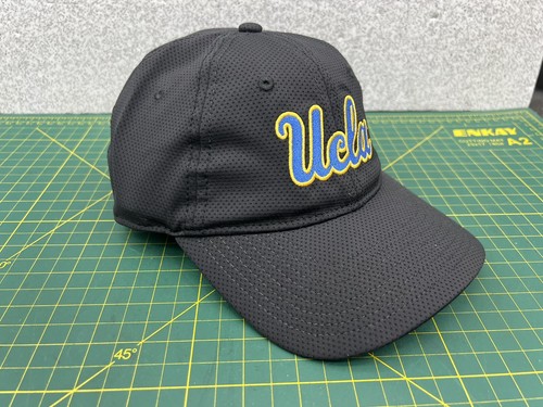 UCLA Bruins Black Embroidered Logo Hat Cap - Strapback - by The Game - NEW! - Picture 2 of 11