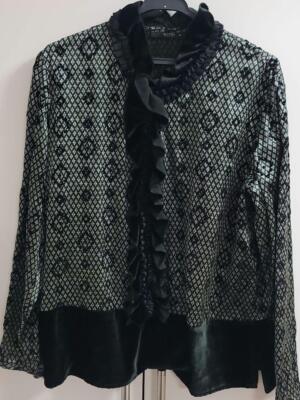 Etro shirt jacket size 42 moss green 13