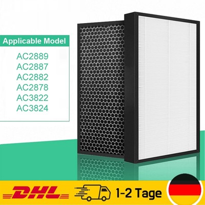 Philips Filter Luftreiniger 2er Ersatzfilter-Set Kompatibel Mit Philips Luftreiniger Ersatzfilter Für Philips AC2889 AC2887
