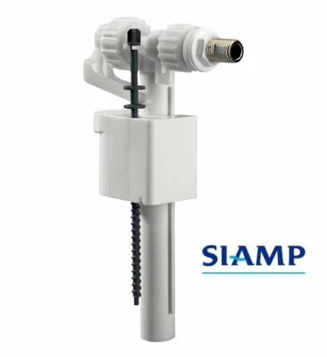 Siamp Compact 95L WC Toilet Cistern Side Entry Inlet Valve 1/2 & 3/8 Inch BRASS