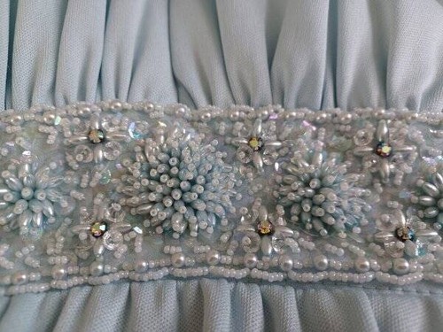 Vintage 70's Greek Goddess Evening Gown Jack Bryan Dress Maxi Sleeveless S-M - Picture 8 of 11