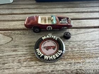 Hot Wheels Redline Custom Firebird Original 1968 Red With #6 W/ Badge Hong Kong