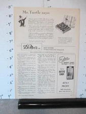 candy magazine ad 1956 DeMet's turtles box chocolate caramel peanut Estee