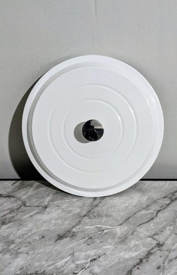Brandani Italy Cast Iron White Replacement Lid Only 10 1/4  Inch Outer