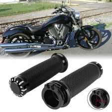 1" Motorcycle Handle Bar Hand Grip For Victory Vegas 8-Ball Cross Country Hammer