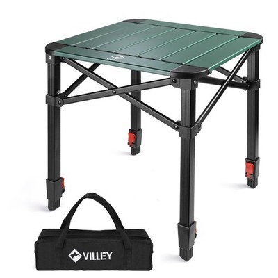 Campingtisch klappbar, kleiner leichter aufrollbarer Aluminium Campingtisch mit