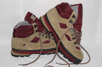 Raichle Hiking Boots Men Size 8 Vintage Leather D Rings 90s Trekking Boots