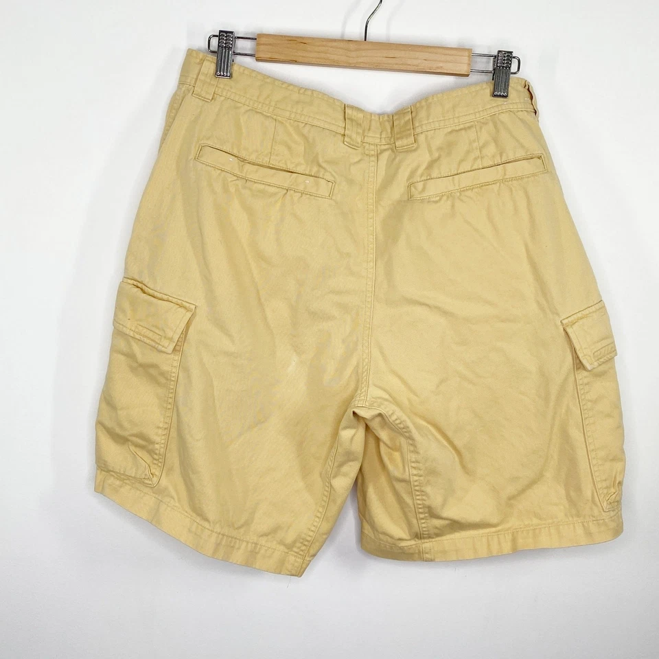 Pantalones cortos cargo Columbia amarillos 100 % algodón para hombre talla 34 x 10 Foto 2 de 4