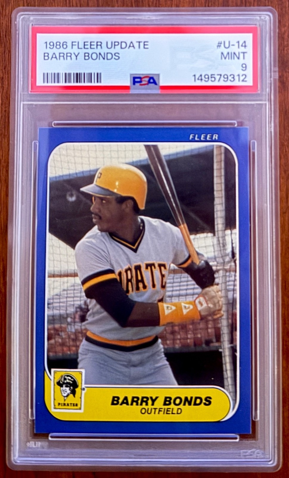 1986 Fleer Update Barry Bonds #U-14 PSA 9