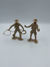 Marx Plastimarx Cowboy Beige Mexico 5-1/2" Tall Plastic Figure Figurine Vintage