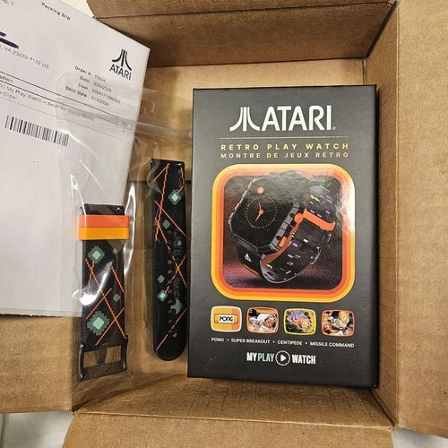 Atari 2600 My Play Watch Mens Retro Play Digital Smartwatch 3 Bands Box New