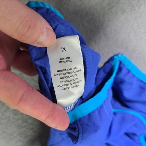 Champion Mens XL Windbreaker Jacket Blue Full Zip Mock Neck Activewear 791591 image 5