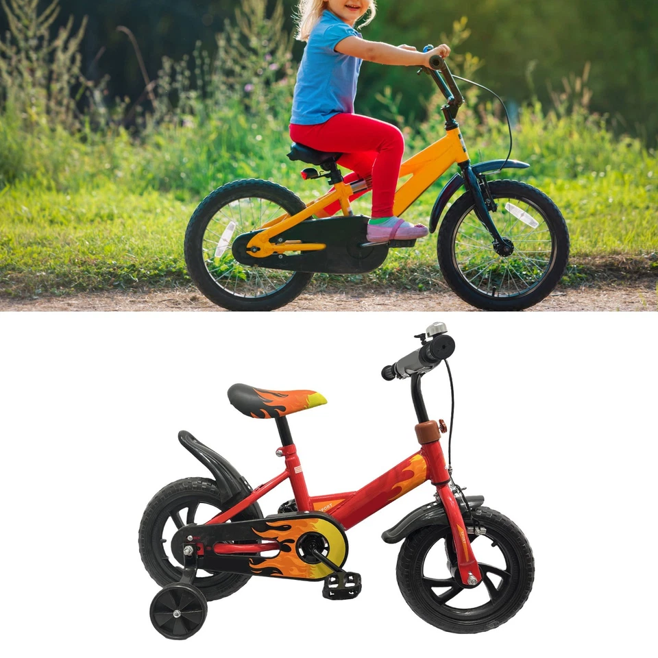 Kinderfahrrad 12 Zoll Schaumrad High Carbon Stahlrahmen Sport Fahrrad BL - Bild 3 von 4