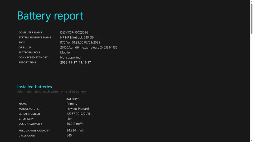 HP EliteBook 840 G6 14" FHD I7-8565U 256GB 16GB W11P Backlit FP Reader IRCam - Image 2 of 4