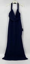Lulu's Preowned Womens Navy Sleeveless Navy Blue Medium Maxi Dress NWT